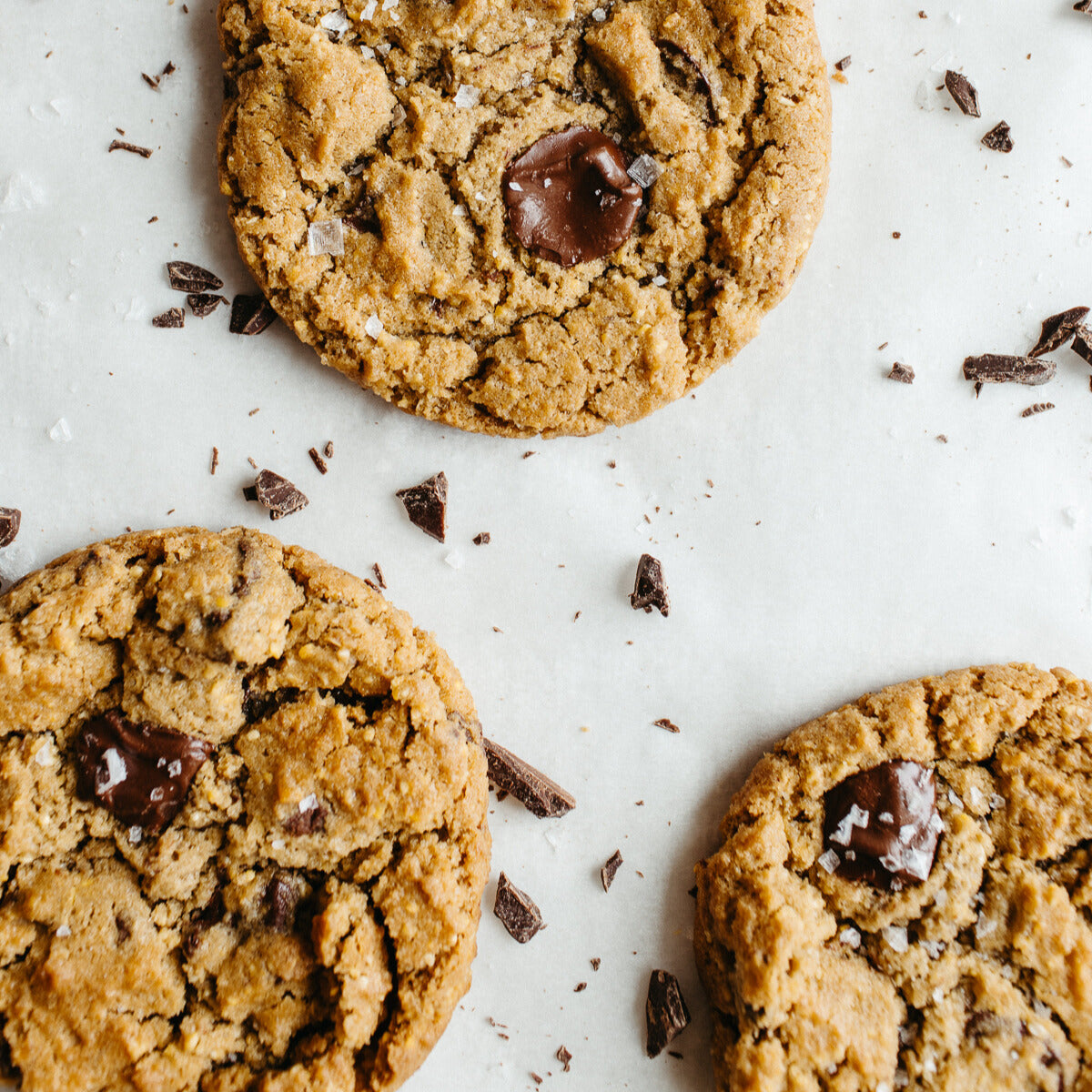 Organic Polenta Chocolate Chip Cookies