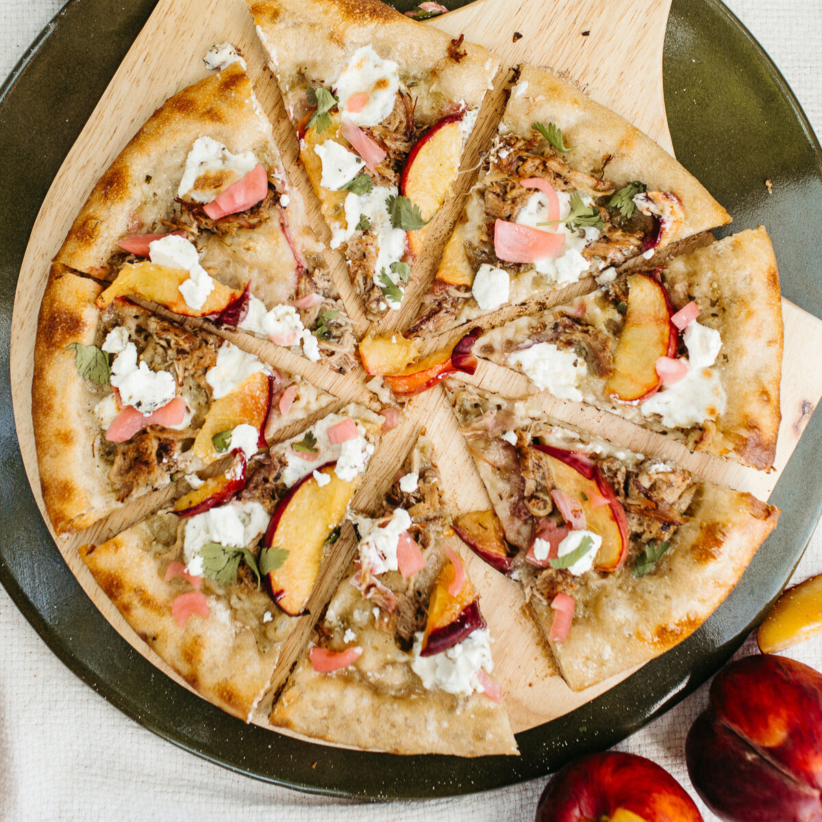 Pulled Pork & Peach Pizza