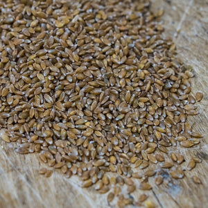 Einkorn wheat - Texas grains on a board