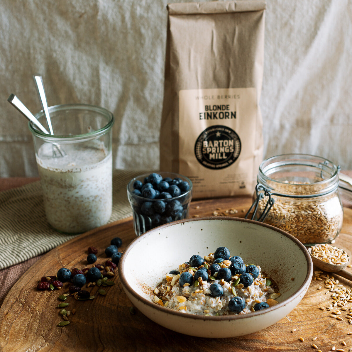 Einkorn Berry & Overnight oats