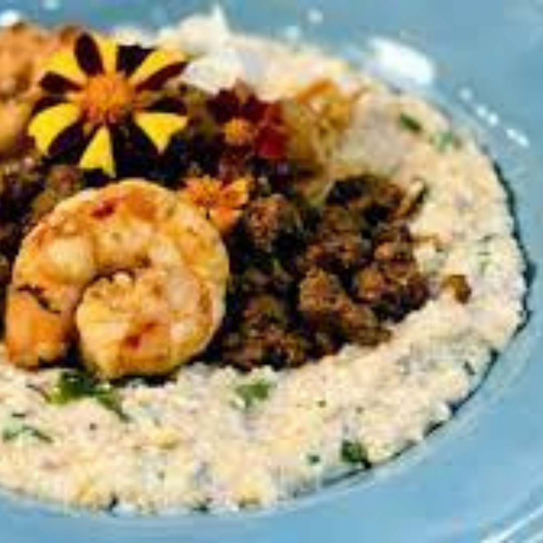 Chorizo & Shrimp Cheesy Grits (with Video!)