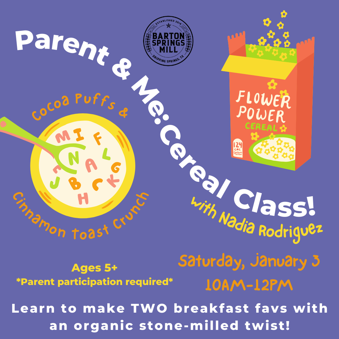 JANUARY 3, 2026: Parent &amp; Me - Cereals Class (Partner Class)
