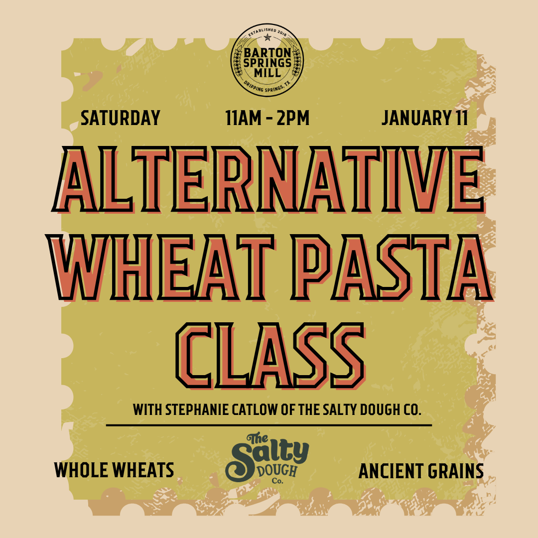 JANUARY 11, 2025: Alternative Wheat Pasta (Partner Workshop)