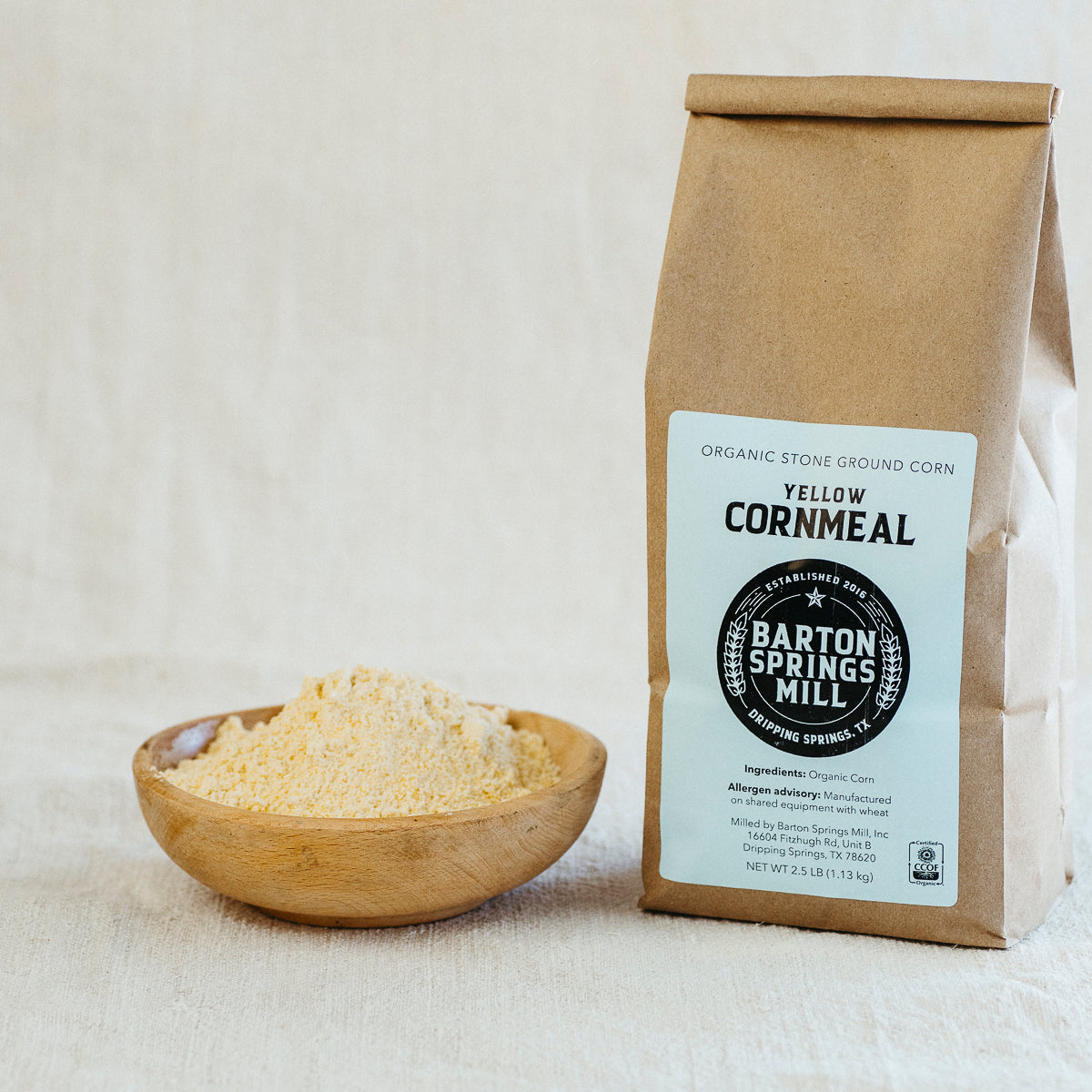Stone Ground Cornmeal (certified organic)
