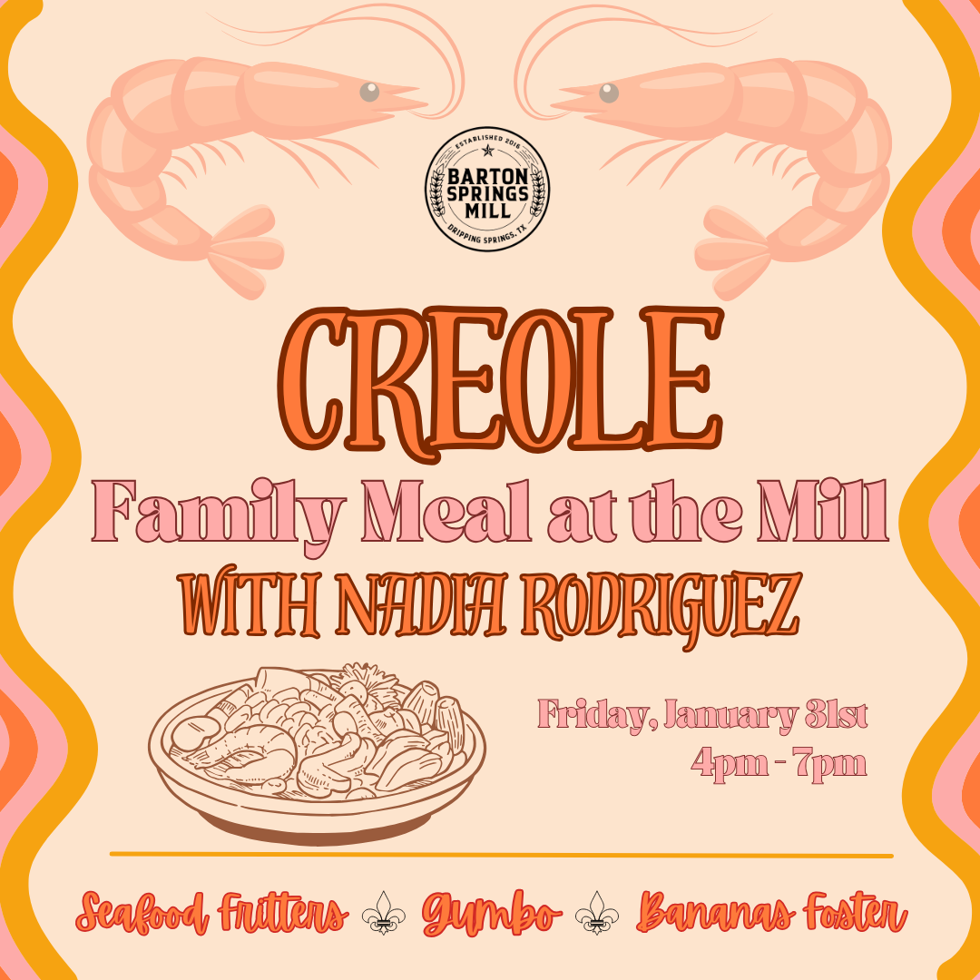 JANUARY 31, 2025: Creole  Family Meal @ The Mill