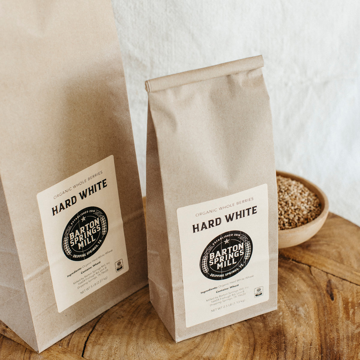 Hard White Wheat Berries (certified organic)