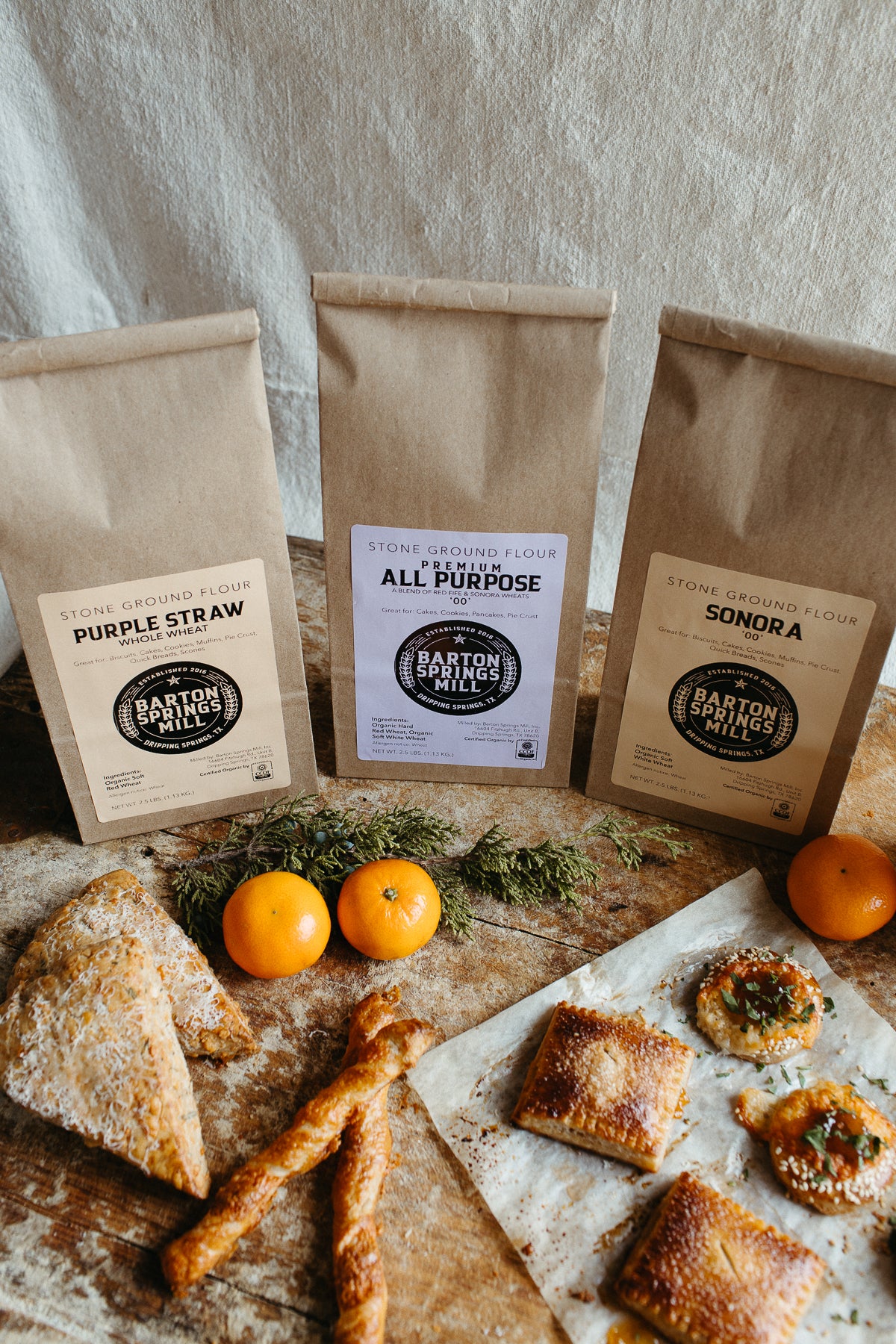 NEW! Pastry Flours Bundle (certified organic) With Recipe Cards