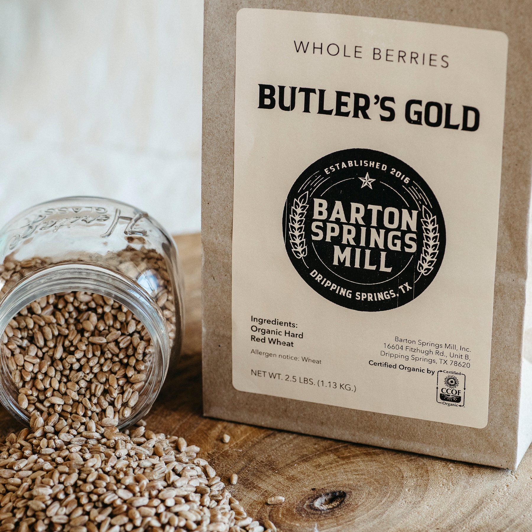 Butler's Gold Wheat Berries (certified organic)