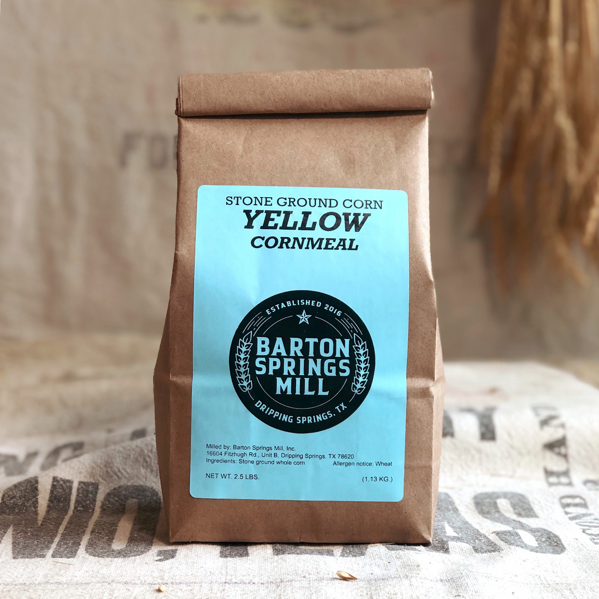 Stone Ground Cornmeal (certified organic) - Barton Springs Mill