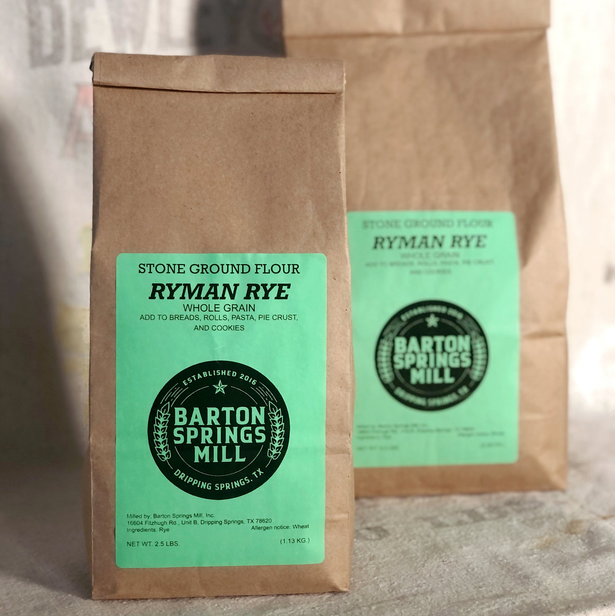 Oregon Rye Organic Rye Flours - Barton Springs Mill
